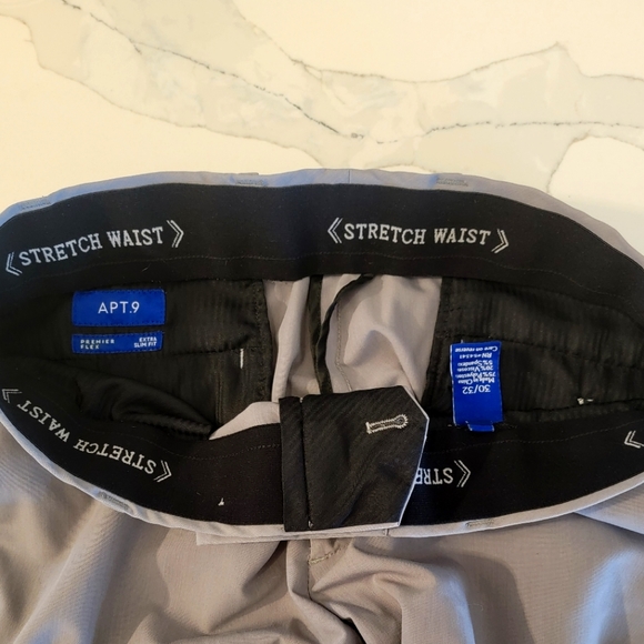 Apt. 9 Light Gray Premier Flex Dress Pants 30 x 32 - Picture 3 of 3